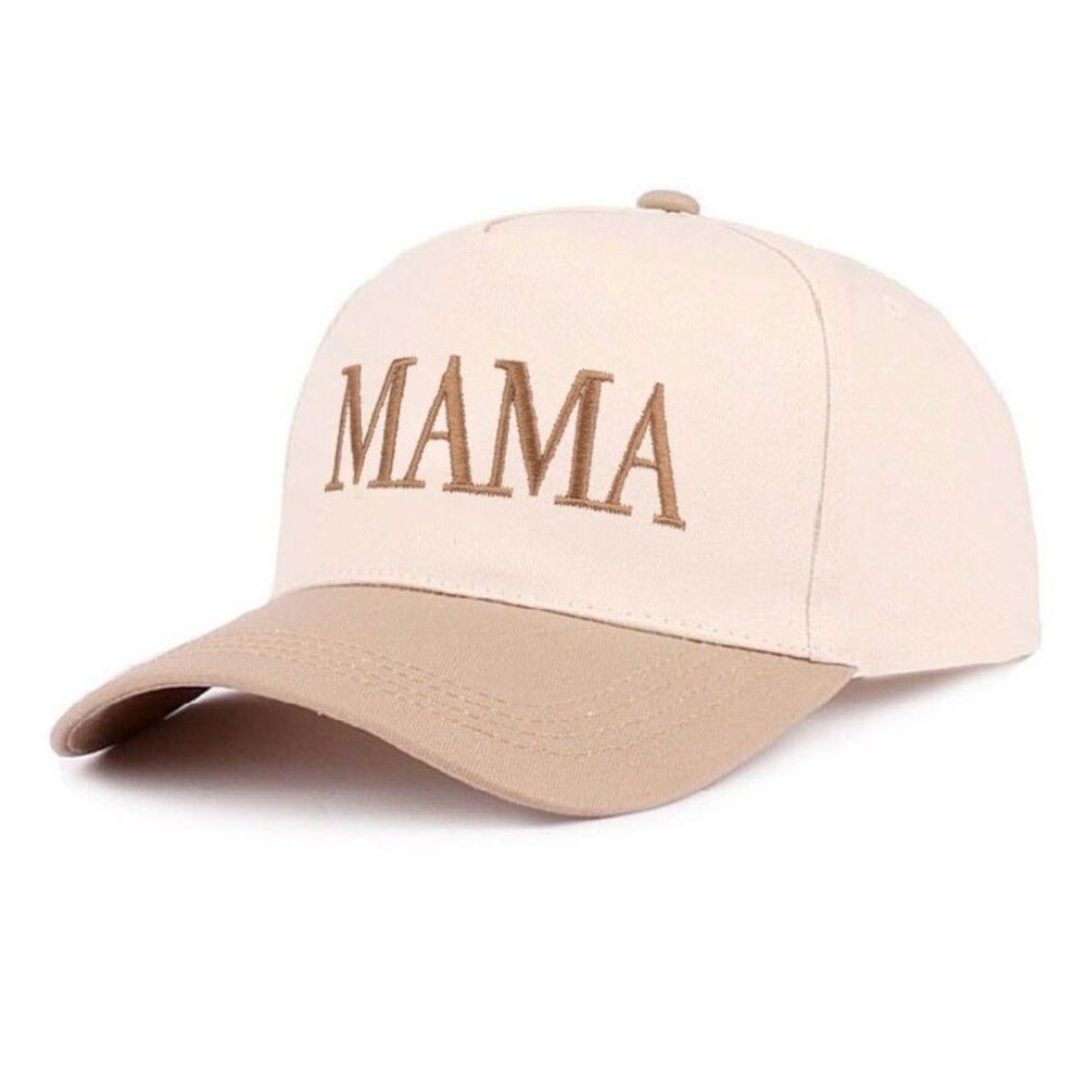 Mama Two-Tone Cotton Cap Cougar Ash Mocha O/S NEW - Picture 3 of 4